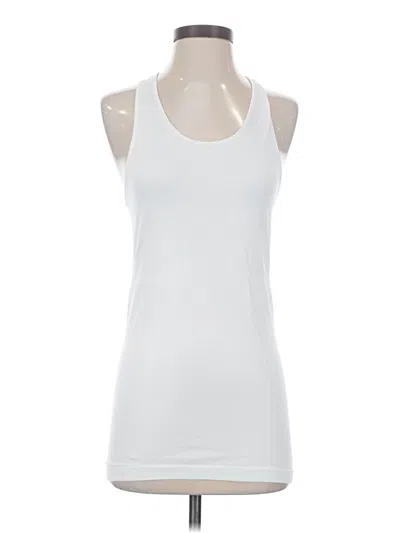 Pre-owned Zyia Active Tank Top White Halter Neckline Tops