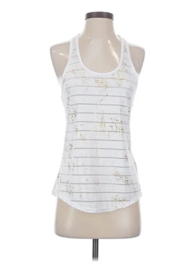Pre-owned Zyia Active Tank Top White Halter Neckline Tops