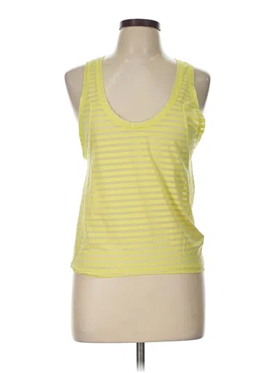 Pre-owned Zyia Active Tank Top Yellow Halter Neckline Tops