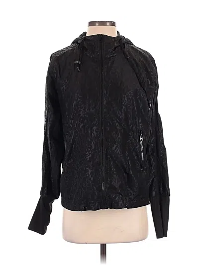 Pre-owned Zyia Active Track Jacket In Black