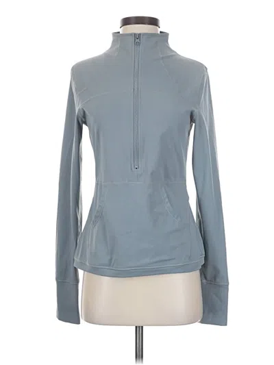 Pre-owned Zyia Active Track Jacket In Gray