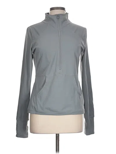 Pre-owned Zyia Active Track Jacket In Gray
