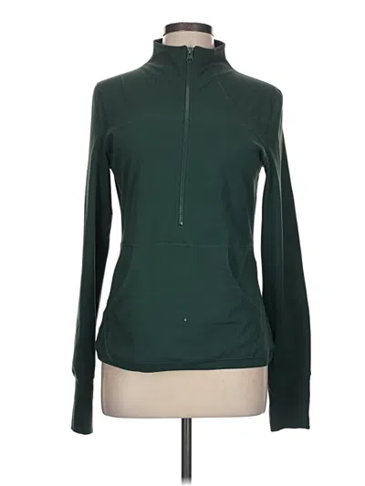 Pre-owned Zyia Active Track Jacket In Green