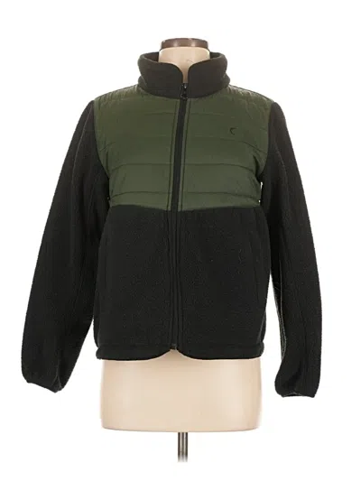 Pre-owned Zyia Active Track Jacket In Green