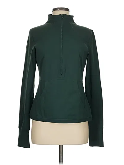 Pre-owned Zyia Active Track Jacket In Green