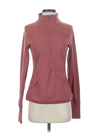 Pre-owned Zyia Active Track Jacket In Pink