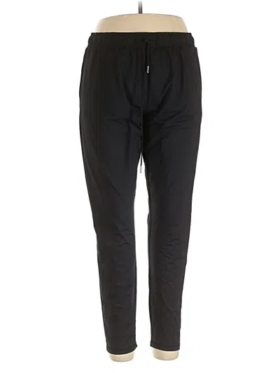 Pre-owned Zyia Active Track Pants In Black