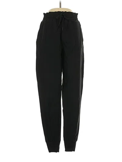 Pre-owned Zyia Active Track Pants In Black