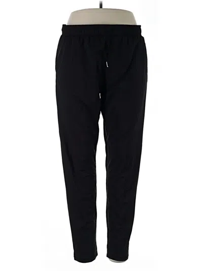 Pre-owned Zyia Active Track Pants In Black