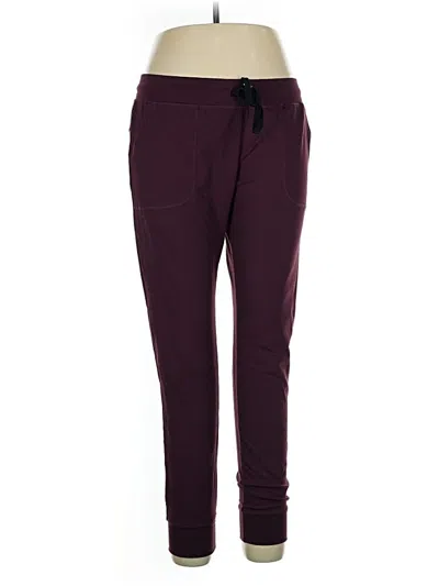 Pre-owned Zyia Active Track Pants In Purple