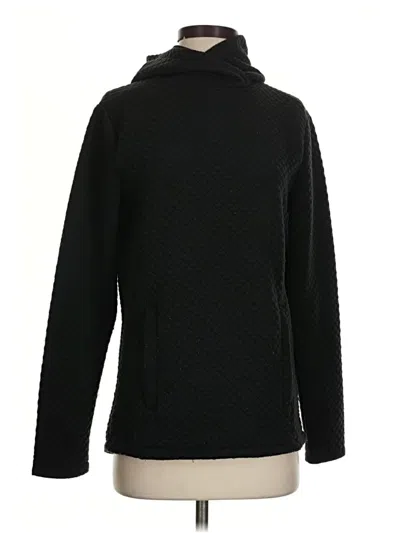 Pre-owned Zyia Active Turtleneck Sweater In Black