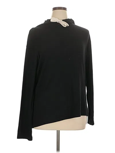 Pre-owned Zyia Active Turtleneck Sweater In Black