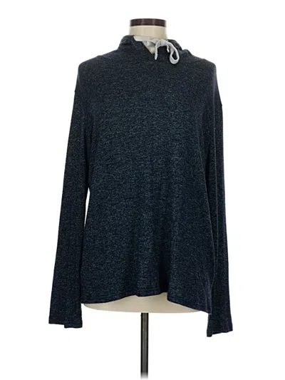 Pre-owned Zyia Active Turtleneck Sweater In Blue