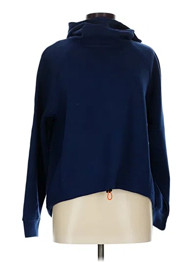 Pre-owned Zyia Active Turtleneck Sweater In Blue