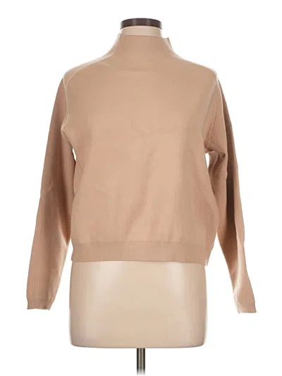 Pre-owned Zyia Active Turtleneck Sweater In Brown