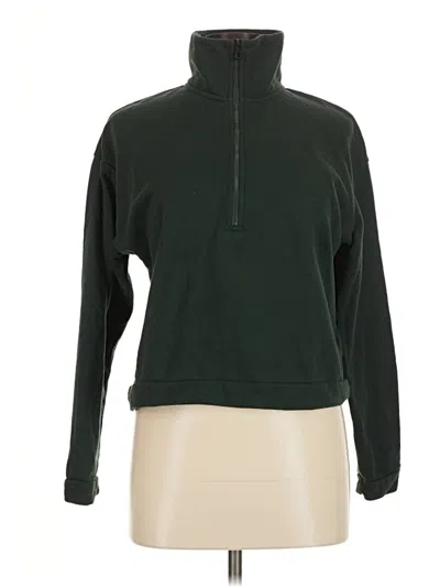 Pre-owned Zyia Active Turtleneck Sweater In Green
