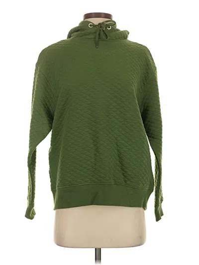 Pre-owned Zyia Active Turtleneck Sweater In Green