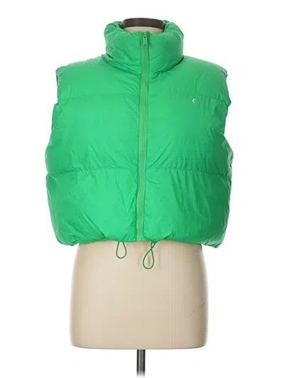 Pre-owned Zyia Active Vest In Green