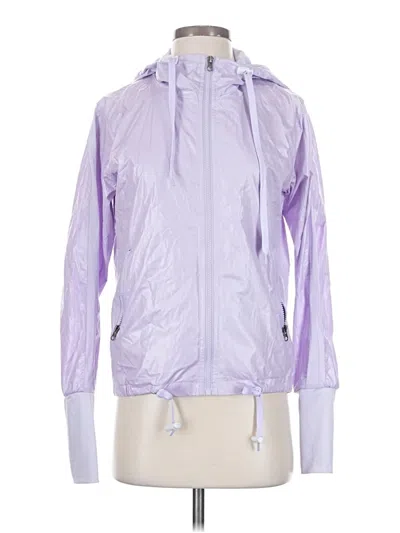 Pre-owned Zyia Active Windbreaker Jacket In Purple