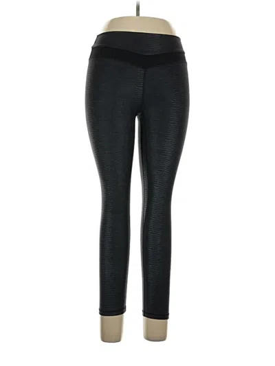 Pre-owned Zyia Active Yoga Pants In Black