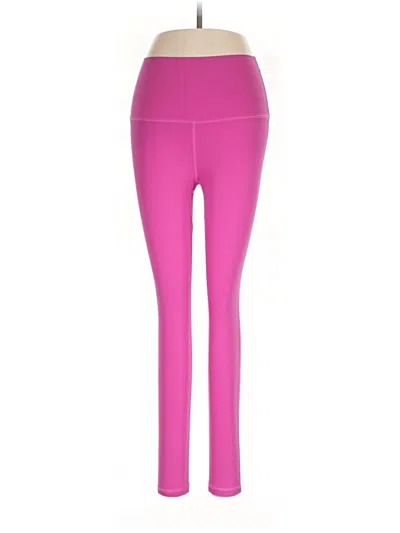 Pre-owned Zyia Active Yoga Pants In Pink
