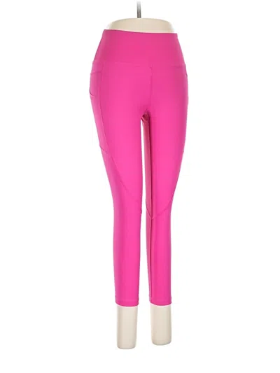 Pre-owned Zyia Active Yoga Pants In Pink