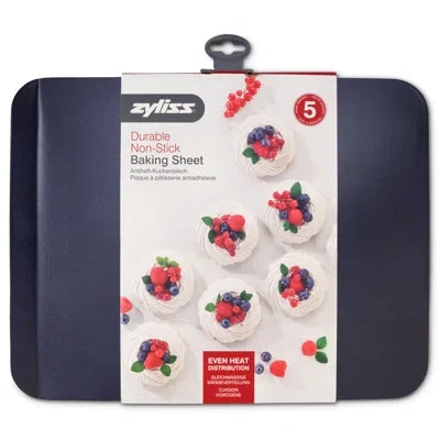 Zyliss 14-inch Nonstick Baking Sheet - Carbon Steel Sheet Pan In Dark Blue