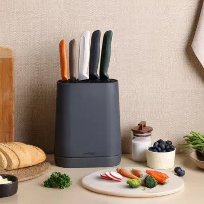 Zyliss 6 Piece Universal Knife Block In Grey