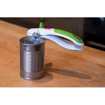 Zyliss Lock N' Lift Can Opener With Lid Lifter Magnet, Green