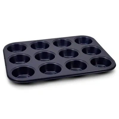 Zyliss Non-stick 12 Hole Muffin Pan In Dark Blue