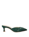 Zyne Woman Mules & Clogs Emerald Green Size 7 Textile Fibers