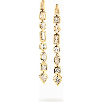 Zynnia Collective Facet Earrings In Gold