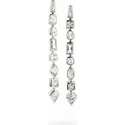 Zynnia Collective Facet Earrings In Metallic