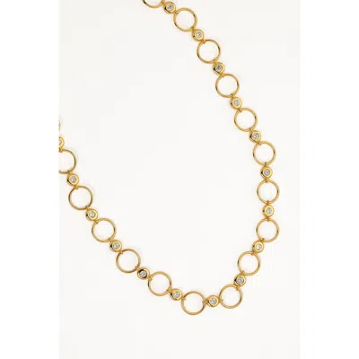 Zynnia Collective Lattice Necklace In Gold