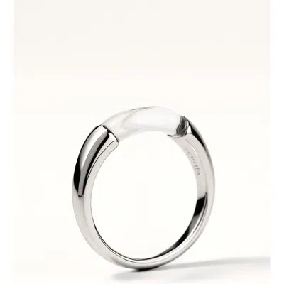 Zynnia Collective Split Ring In Metallic