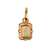Zynnia Collective Women's Gold October/opal Birthstone Charm In Gold