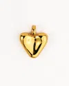 Zynnia Collective Women's Gold Puffy Heart Charm In Gold