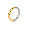 Zynnia Collective Women's Gold / Silver Two Tone Half & Half Band