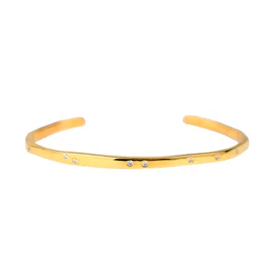 Zynnia Collective Women's Gold Studded Slim Cuff