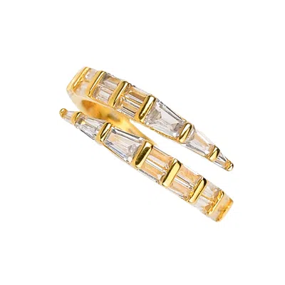 Zynnia Collective Women's Gold Studded Wrap Ring