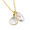 Zynnia Collective Women's Gold / White See Through Pendant Necklace