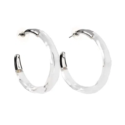 Zynnia Collective Women's Mega Bare Hoops Silver