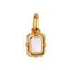 Zynnia Collective Women's Neutrals / Gold / White June/pearl Birthstone Charm In Gold
