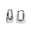 Zynnia Collective Women's Neutrals / Silver See Through Hoops Silver In Gray