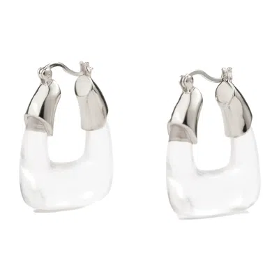 Zynnia Collective Women's Prism Hoops Silver
