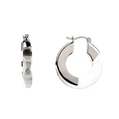 Zynnia Collective Women's Split Hoops Silver