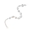 Zynnia Collective Women's White / Silver / Neutrals See Through Pebble Bracelet