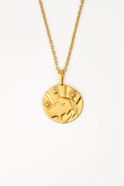 Zynnia Collective Zodiac Necklace In Gold