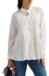 Zzdnu Cache Couer Ika Maternity & Nursing Shirt In White