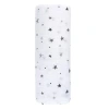 Zzdnu Swaddle Blanket Cotton Muslin Swaddle Blanket 1 Pack In Grey Stars